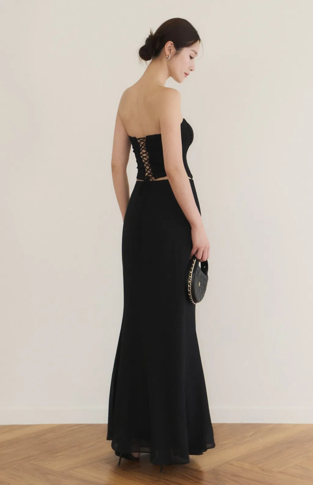 Strapless Boned Corset<br/>法式魚骨束腰平口Bra Top