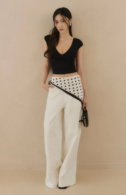 Tencel Plunge Cap-Sleeve Bra Top<br/>天絲裸感V領包袖Bra Top
