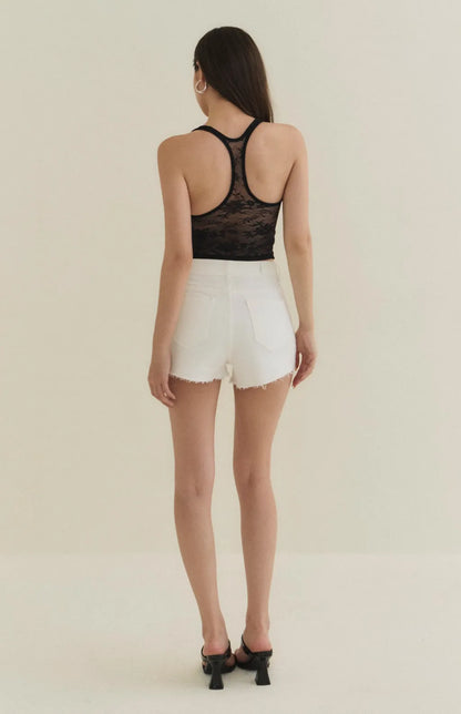 Sheer Lace Racerback Bra Top<br/>透膚蕾絲美背削肩Bra Top