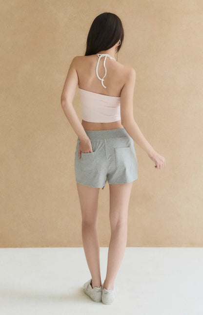 Layered Halter Tube Bra Top<br/>平口假兩件撞色莫代爾Bra Top