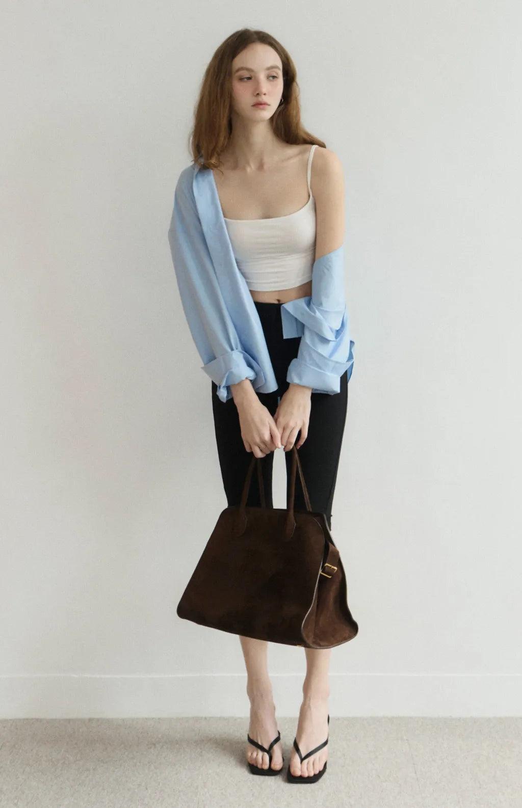 Barely-There Scoop-Neck Cami Bra Top<br/>輕裸完美U領細肩Bra Top