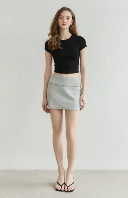 Barely-There Crew-Neck Bra Tee<br/>輕裸經典圓領短袖Bra Top