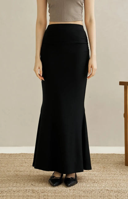 Tencel Mermaid Skirt<br/>天絲抓皺修身魚尾長裙