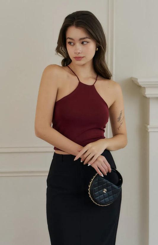 Halter Modal Bra Top<br/>削肩莫代爾Bra Top