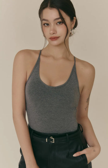 Cozy Wool-Blend U-Neck Racerback Bra Top<br/>羊毛暖絨U領挖背Bra Top