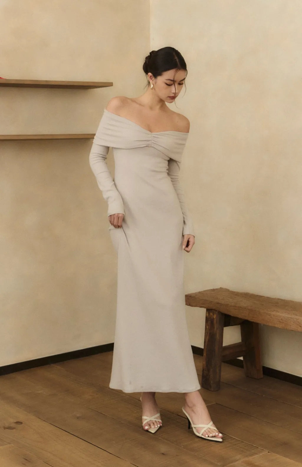 (最後現貨) Off-Shoulder Twist Mermaid Bra Dress<br/>裸肩抓皺魚尾Bra Dress -【XS-M】