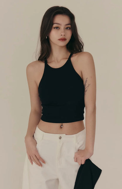 (最後現貨) Cross Back Padded Tank<br/>後交叉美背削肩Bra Top