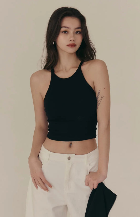 (最後現貨) Cross Back Padded Tank<br/>後交叉美背削肩Bra Top