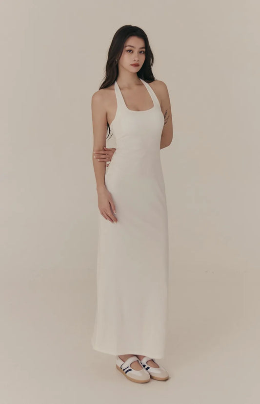 Tencel Halter Y-Back Maxi Bra Dress<br/>天絲削肩Y字美背Bra Dress