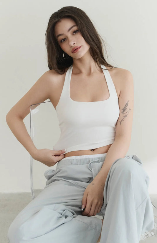 Halter Neck Twist Back Bra Top<br/>繞脖後扭結美背Bra Top