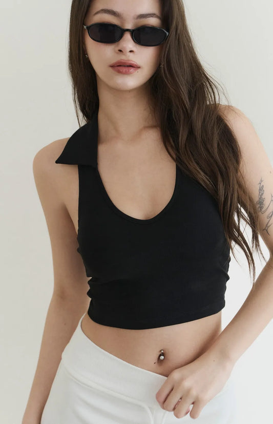 Deep V Collared Bra Top<br/>深V翻領美式Bra Top