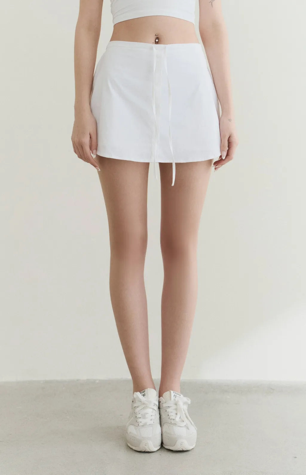UPF50+ Drawstring A-Line Mini Skort<br/>防曬UPF50+抽繩Ａ字褲裙