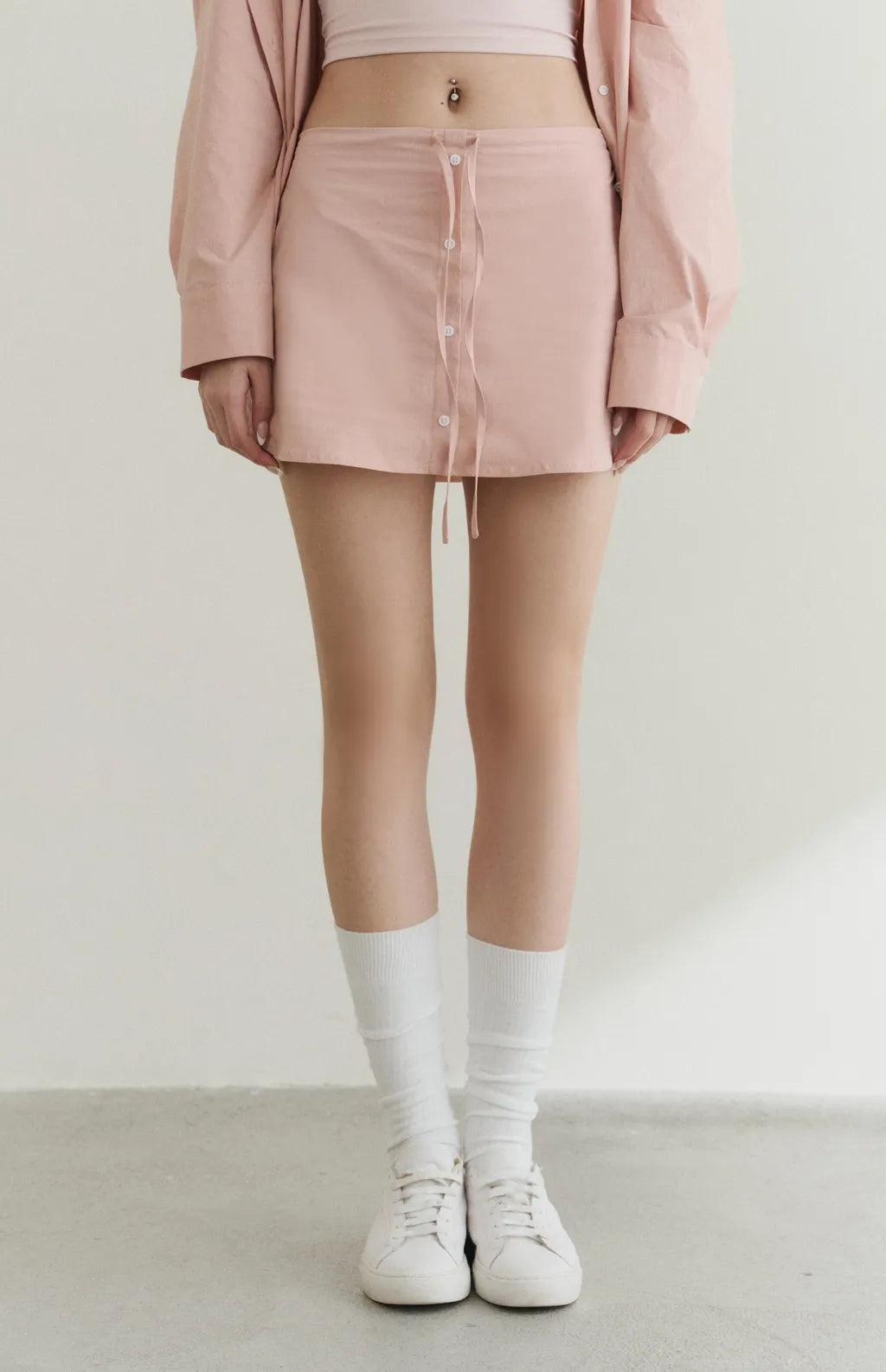 UPF50+ Drawstring A-Line Mini Skort<br/>防曬UPF50+抽繩Ａ字褲裙