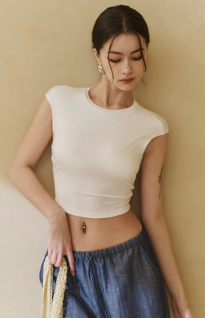 Tencel Twist Back Bra Top<br/>天絲美背後扭結Bra Top