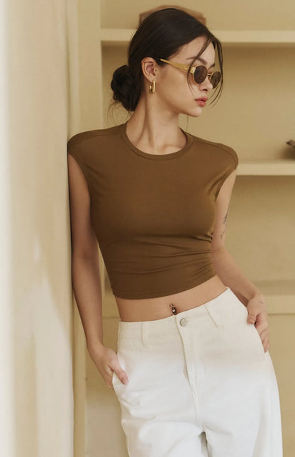 Tencel Twist Back Bra Top<br/>天絲美背後扭結Bra Top