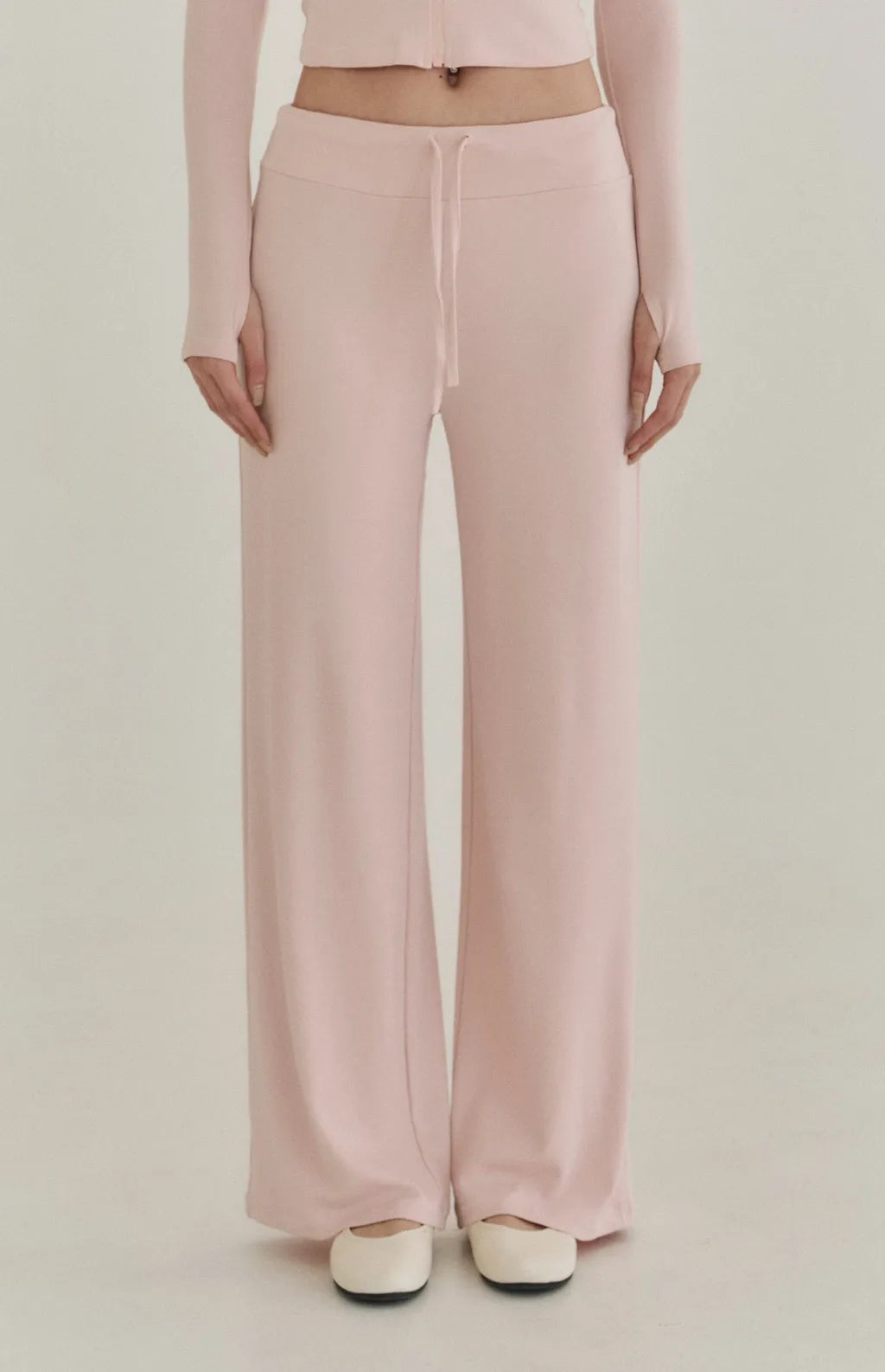 Modal Drawstring Wide-Leg Pants<br/>莫代爾親柔感抽繩寬褲