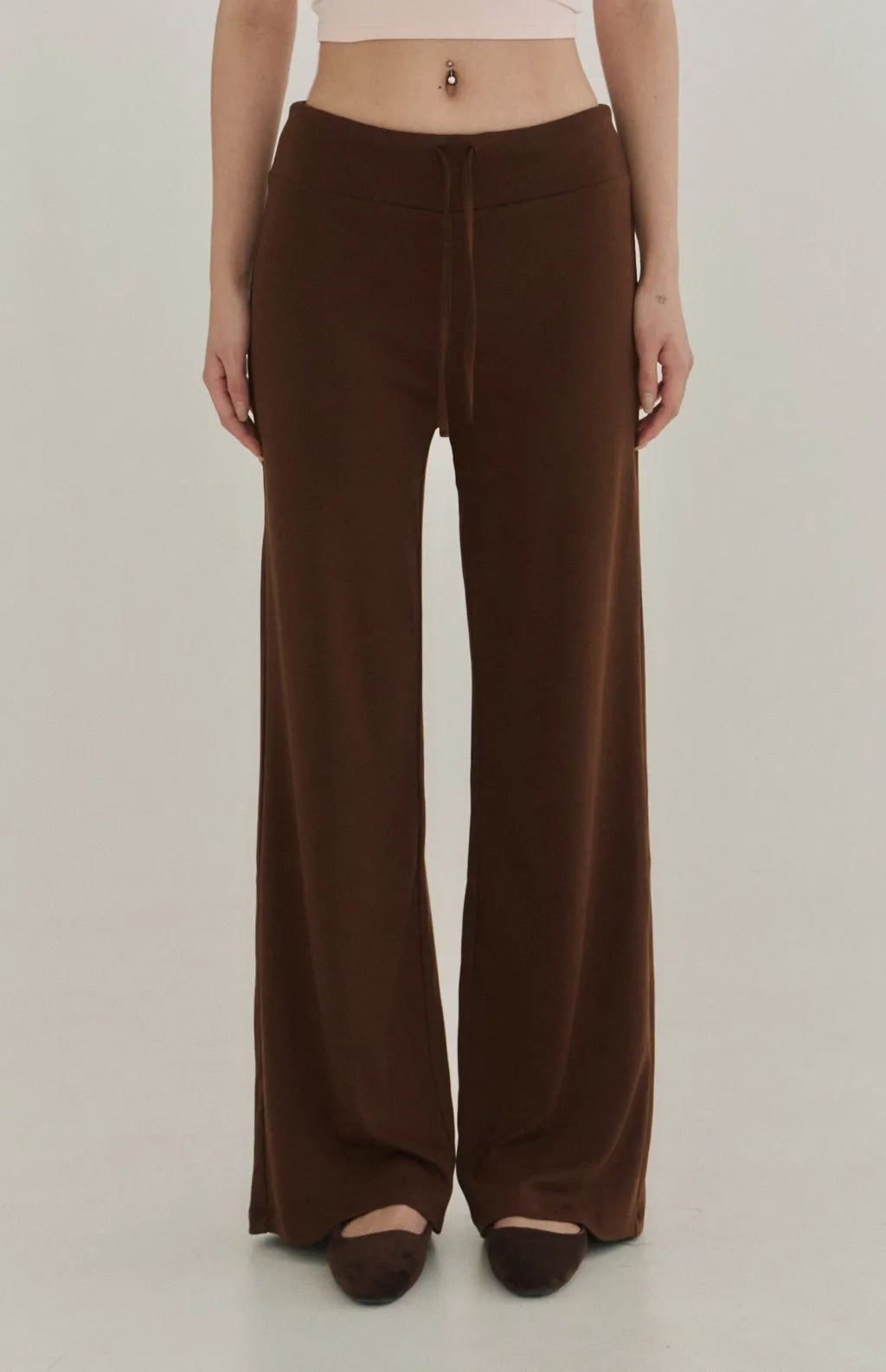 Modal Drawstring Wide-Leg Pants<br/>莫代爾親柔感抽繩寬褲