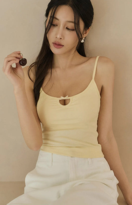 Bow Cutout Cami Bra Top<br/>美式心機鏤空蝴蝶結Bra Top