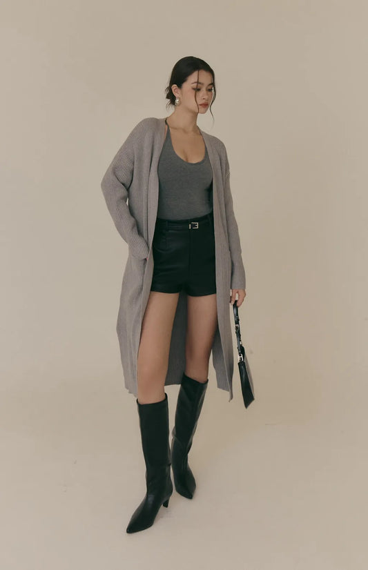 Cozy Wool-Blend Long Cardigan<br/>針織開襟罩衫