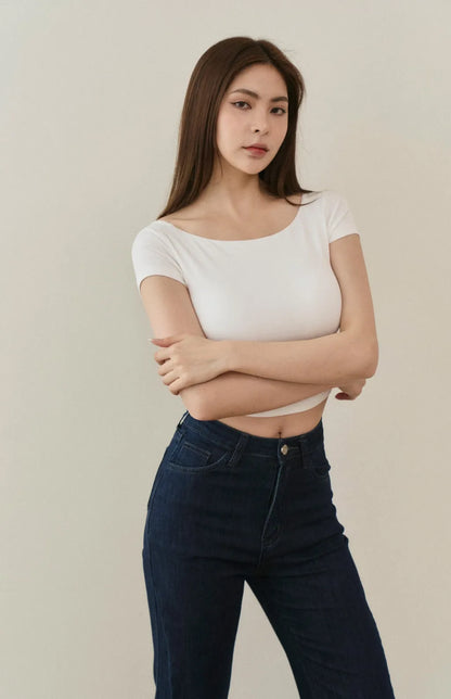 (現貨) Modal Elastic Bra Top<br/>彈力莫代爾美背Bra Top -【M】