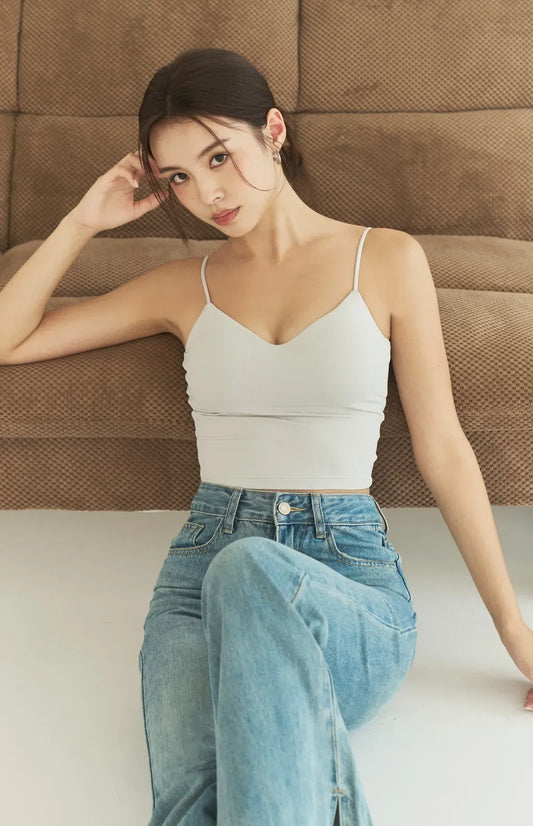 Cool Feeling V-neck Bra Top<br/>爆乳涼感V領Bra Top