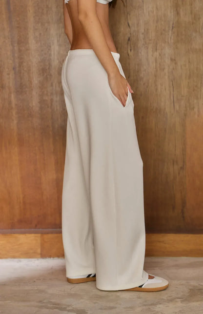 Drawstring Cotton Pant<br/>美式抽繩棉寬褲