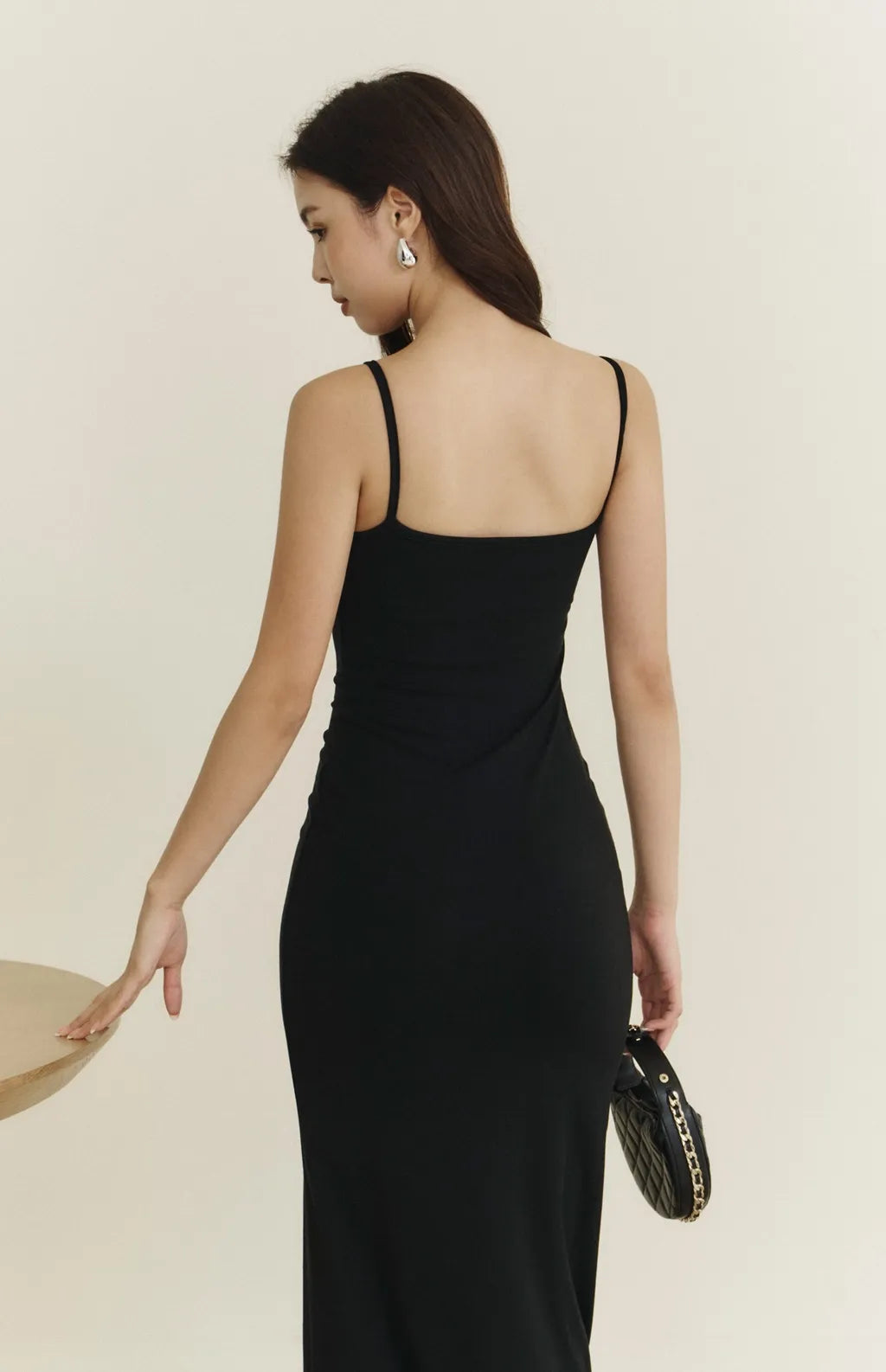 Boat Neck Maxi Bra Dress<br/>極簡船型領修身美背Bra Dress By Beigy - Milu