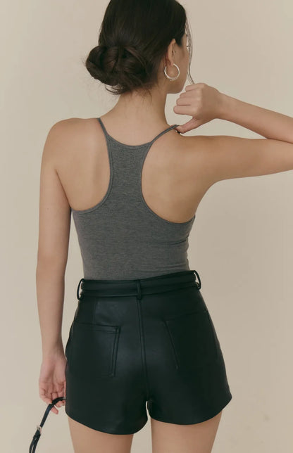 Cozy Wool-Blend U-Neck Racerback Bra Top<br/>羊毛暖絨U領挖背Bra Top