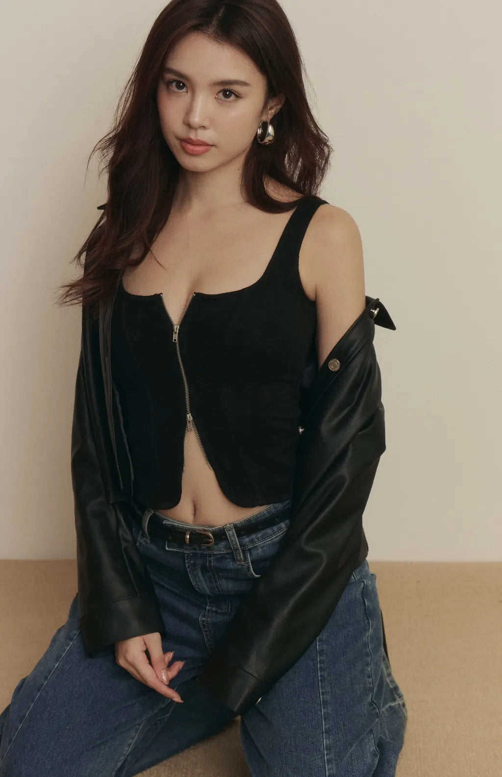 Haze Leather Jacket<br/>霧感皮革外套