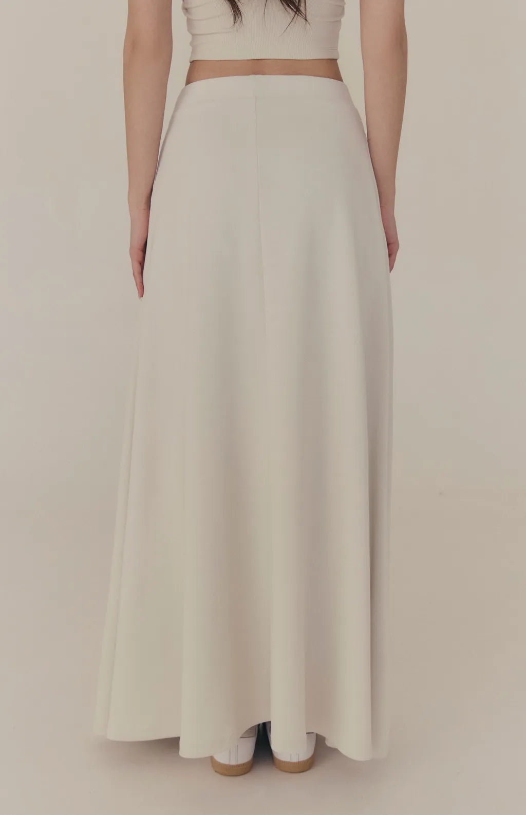 Cloud Stretch A-Line Maxi Skirt<br/>雲感太空棉彈力傘擺長裙