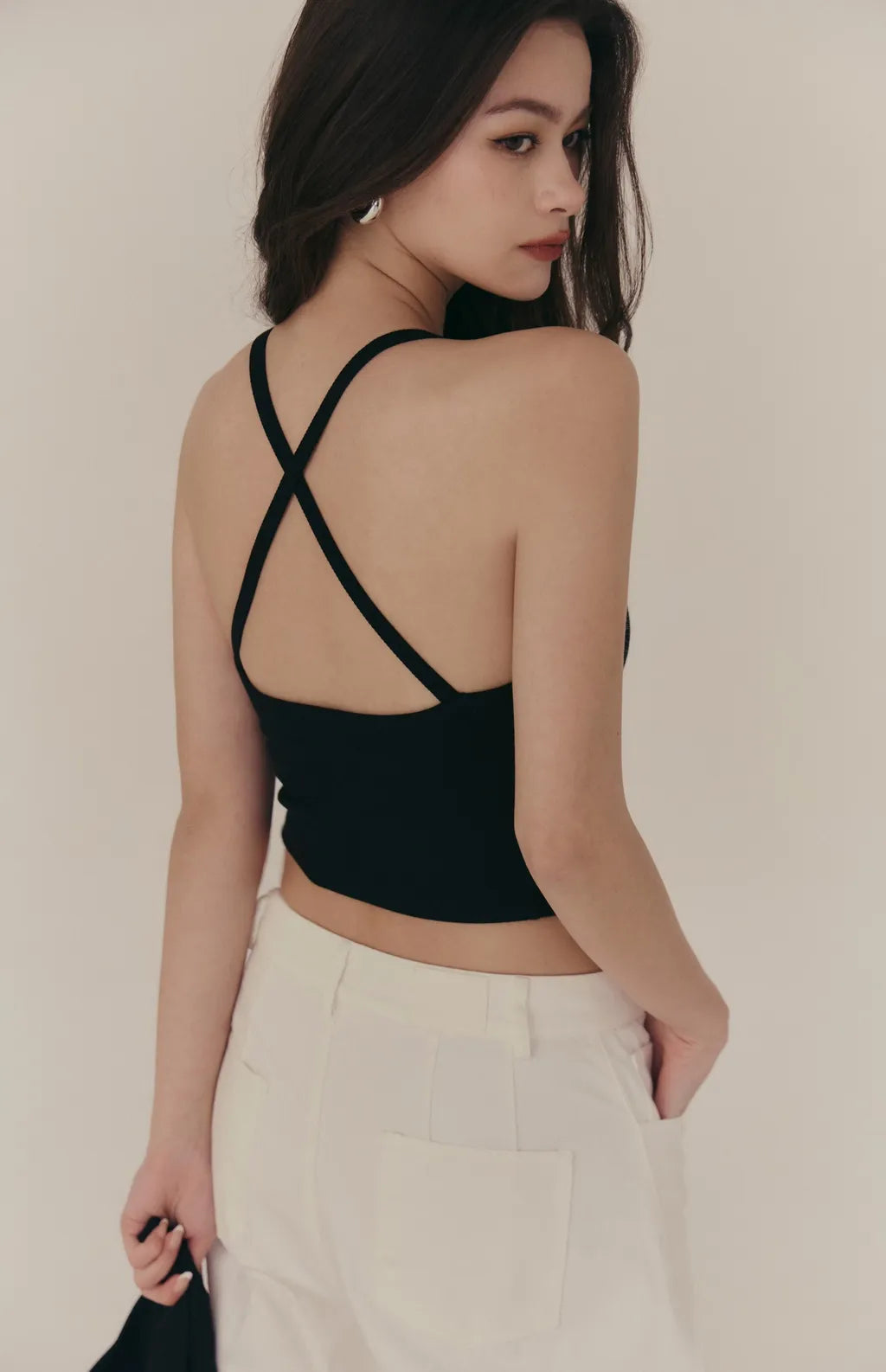 (最後現貨) Cross Back Padded Tank<br/>後交叉美背削肩Bra Top