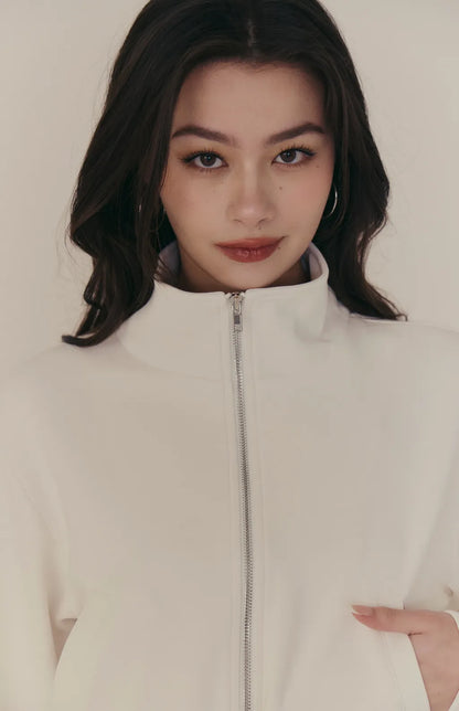 Cloud Stand-Collar Two-Way Zip Jacket<br/>雲感立領雙向拉鍊外套