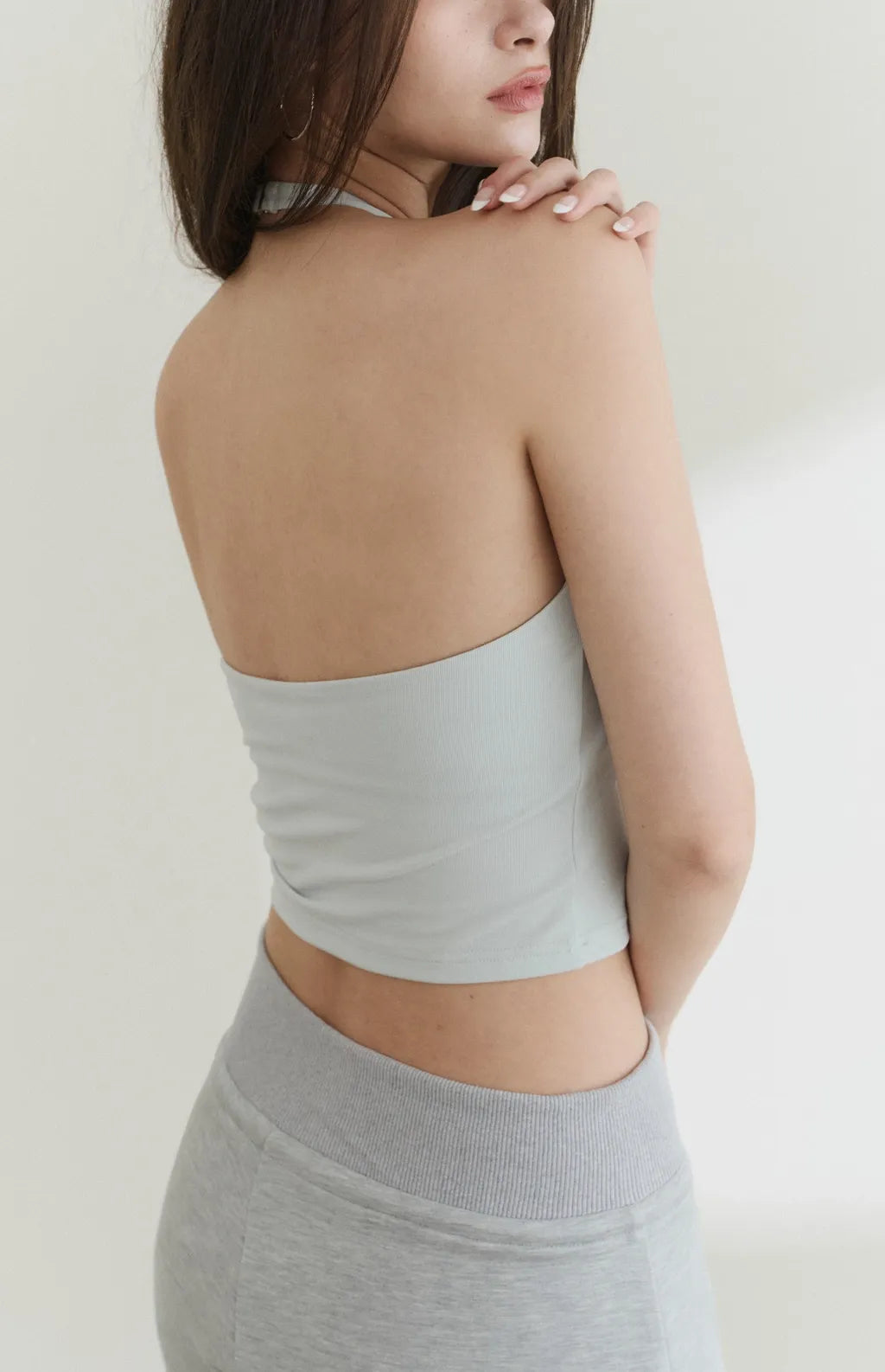 High-Neck Padded Tank<br/>涼感高領削肩Bra Top