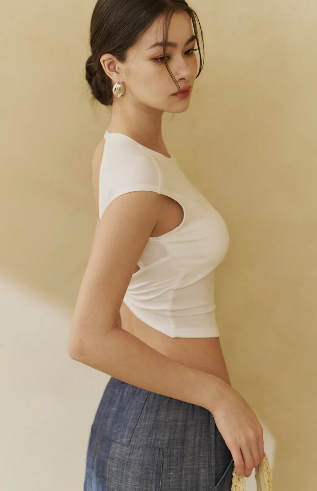 Tencel Twist Back Bra Top<br/>天絲美背後扭結Bra Top