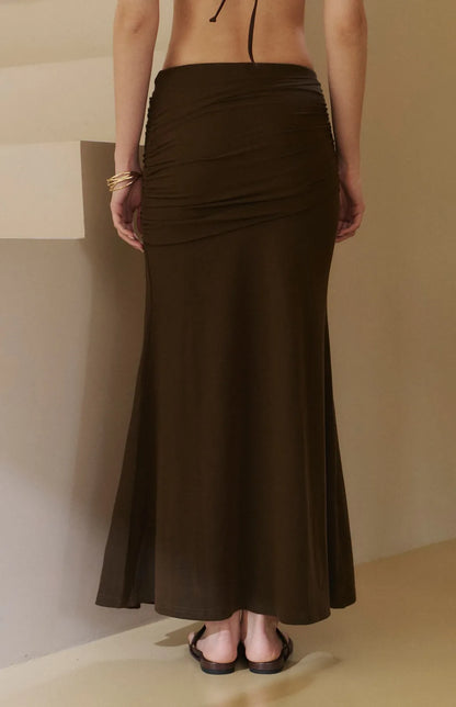 High Stretch Ruched Mermaid Maxi Skirt<br/>高彈垂墜抓皺魚尾裙