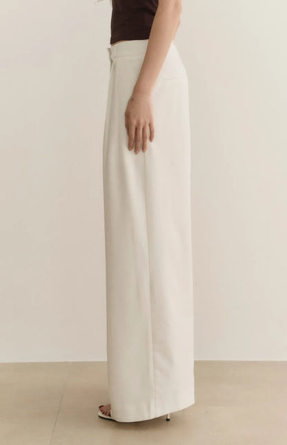 High-Waist Pleated Wide-Leg Suit Pants<br/>打褶寬版西裝褲
