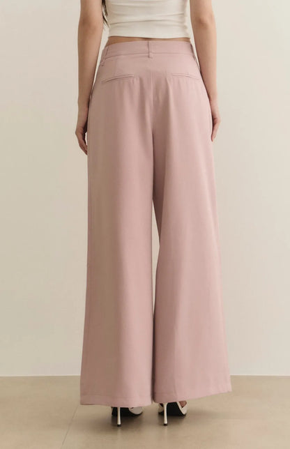 High-Waist Pleated Wide-Leg Suit Pants<br/>打褶寬版西裝褲