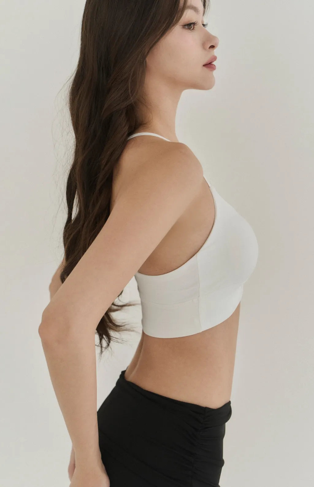 Ruched Crisscross Back Bra Top<br/>美胸抓皺後交叉Bra Top