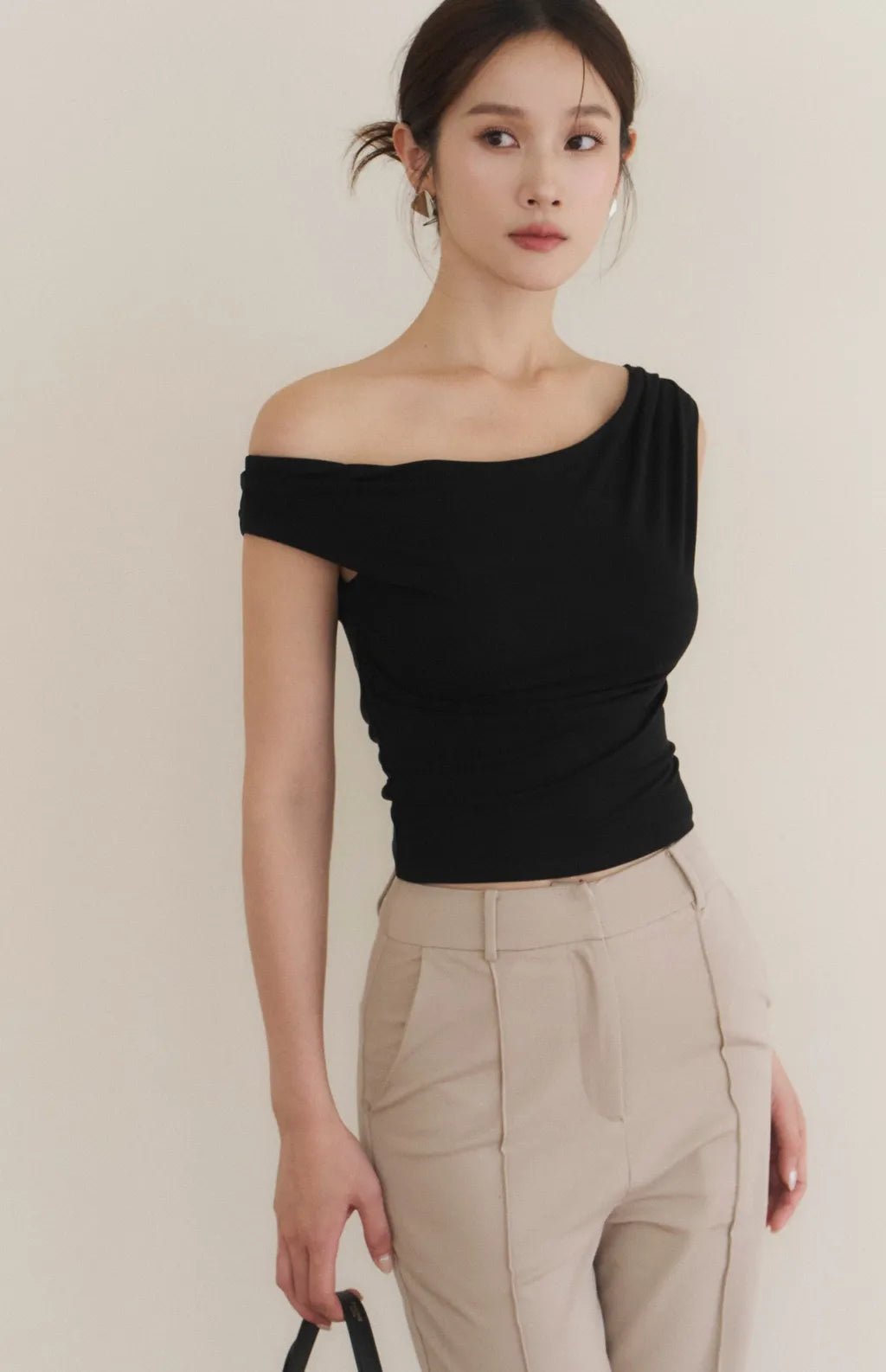 Lyocell Draped Boatneck Bra Top<br/>船型垂領萊塞爾Bra Top