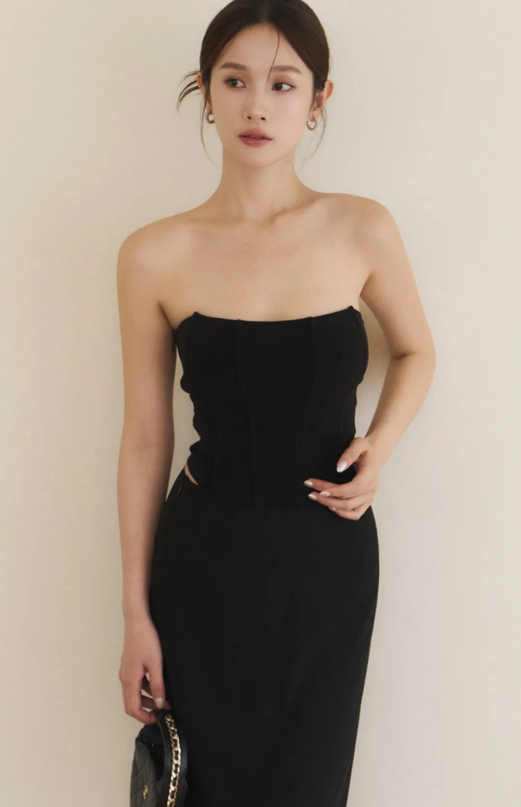 Strapless Boned Corset<br/>法式魚骨束腰平口Bra Top