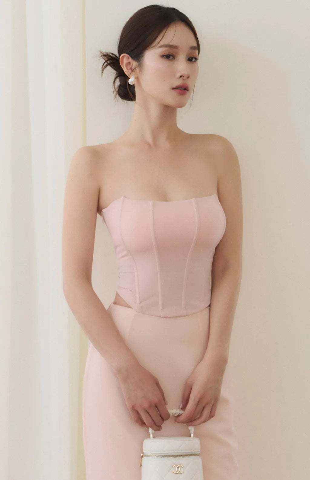 Strapless Boned Corset<br/>法式魚骨束腰平口Bra Top