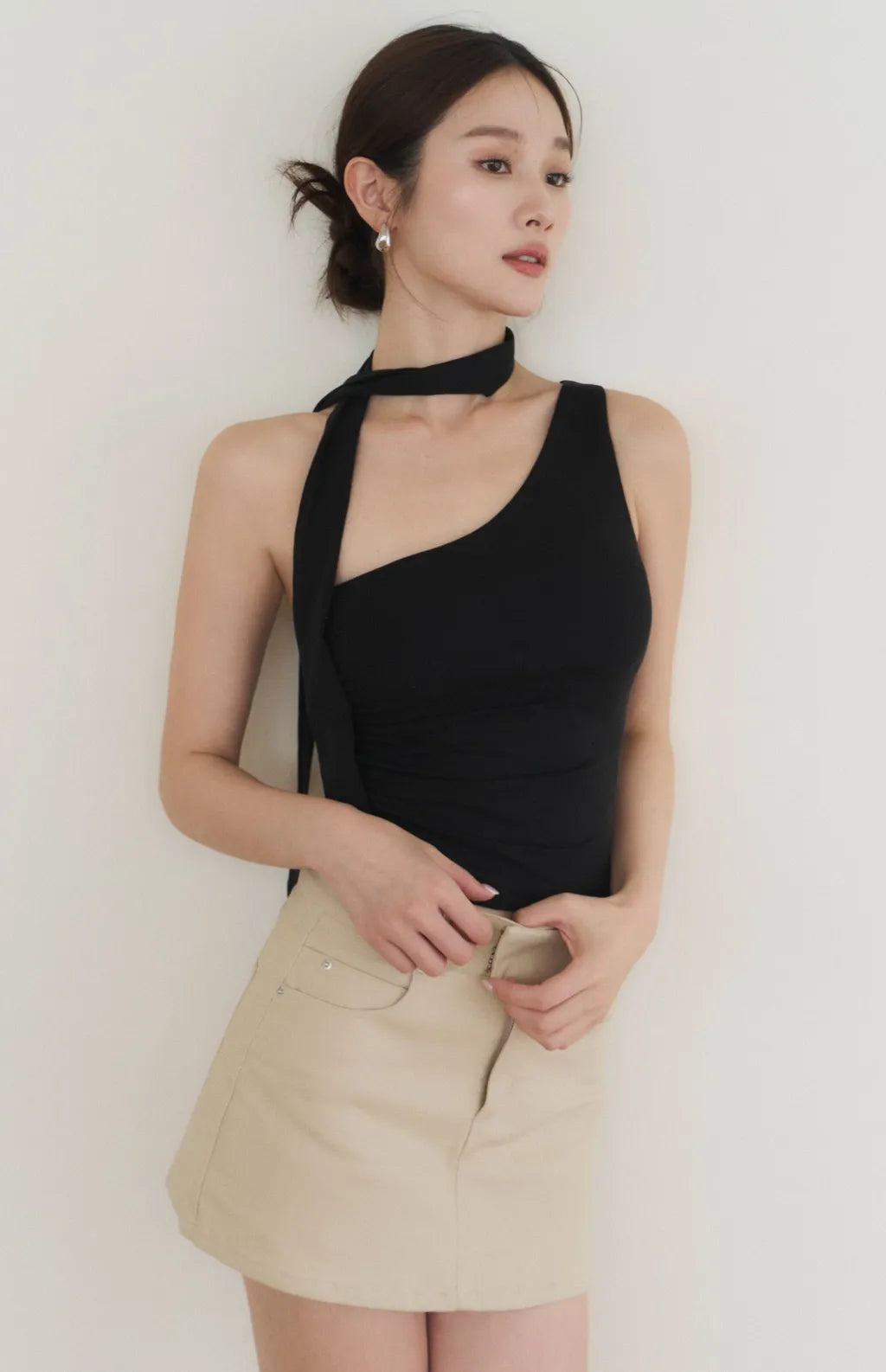 Denim A-Line Mini Skort<br/>俐落牛仔Ａ字褲裙 -【S】