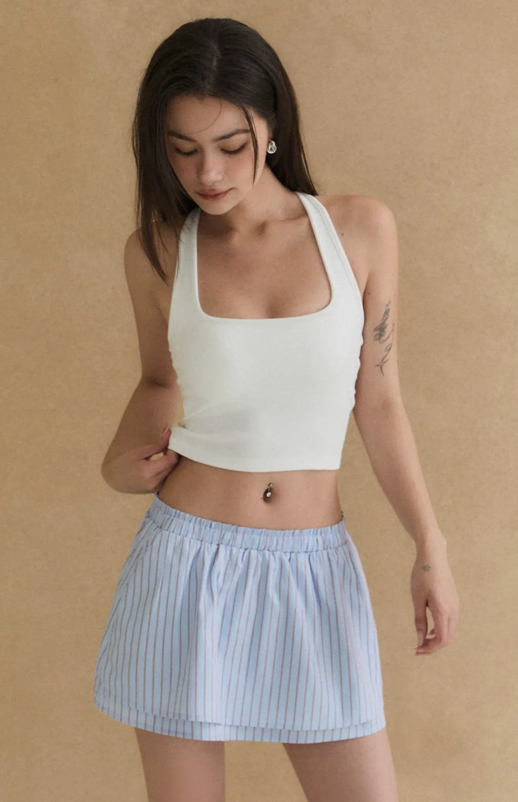 Sheer Lace Racerback Bra Top<br/>透膚蕾絲美背削肩Bra Top