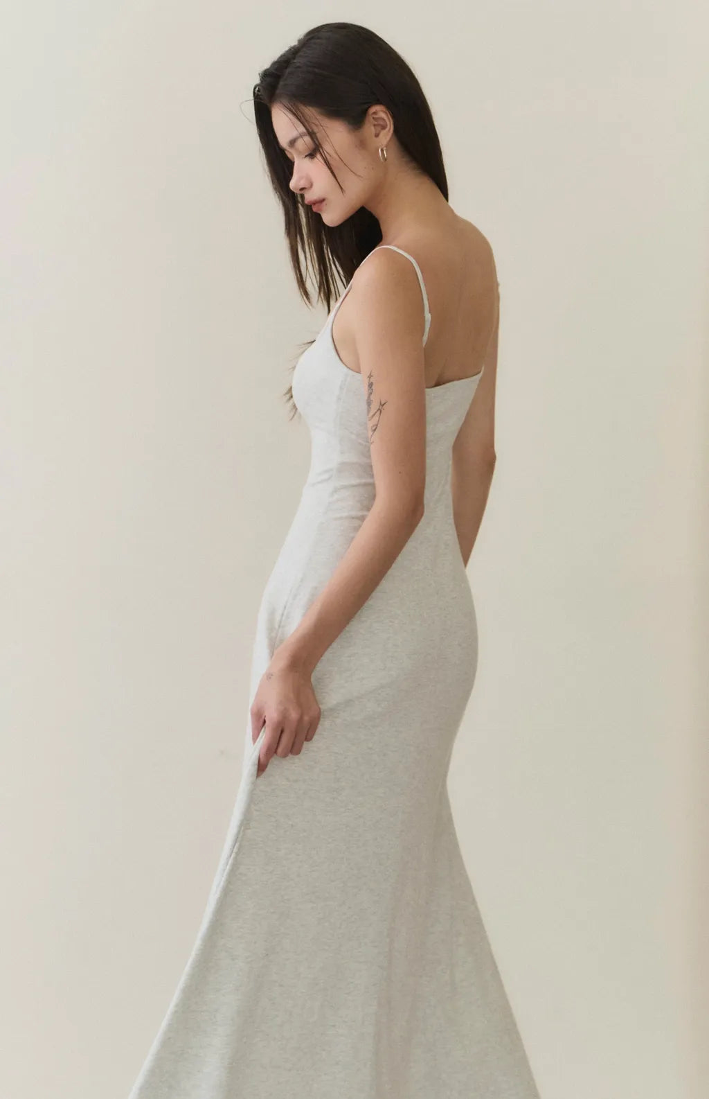 Henley Flared Maxi Bra Dress<br/>美式可開釦傘擺Bra Dress