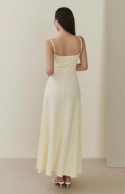 Henley Flared Maxi Bra Dress<br/>美式可開釦傘擺Bra Dress