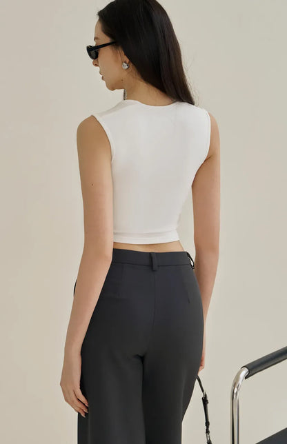 Full Coverage Padded Tank<br/>極簡寬肩遮副乳Bra Top