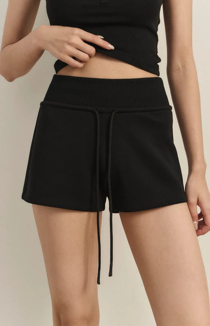 Wide-Waist Drawstring Cotton Shorts<br/>寬腰抽繩太空棉短褲