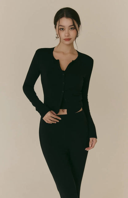 Cozy Wool-Blend Flared Pants<br/>羊毛暖絨喇叭長腿褲