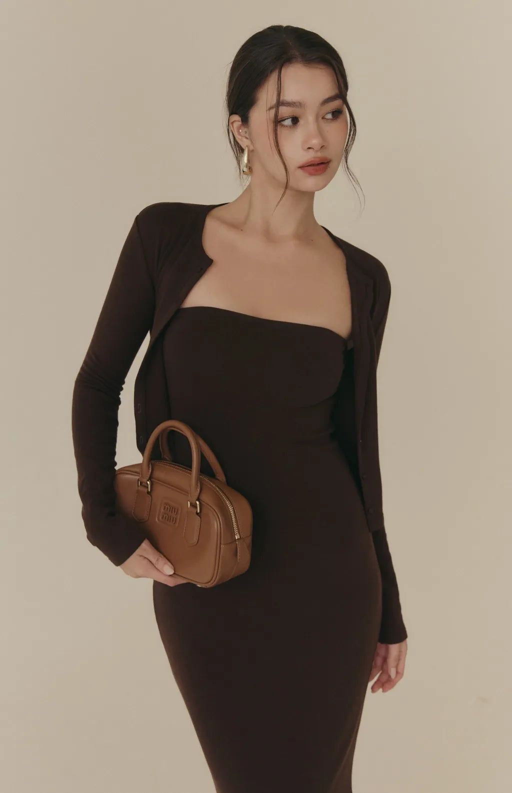 Cozy Wool-Blend Multiway Cardigan<br/>羊毛暖絨多穿排釦外套