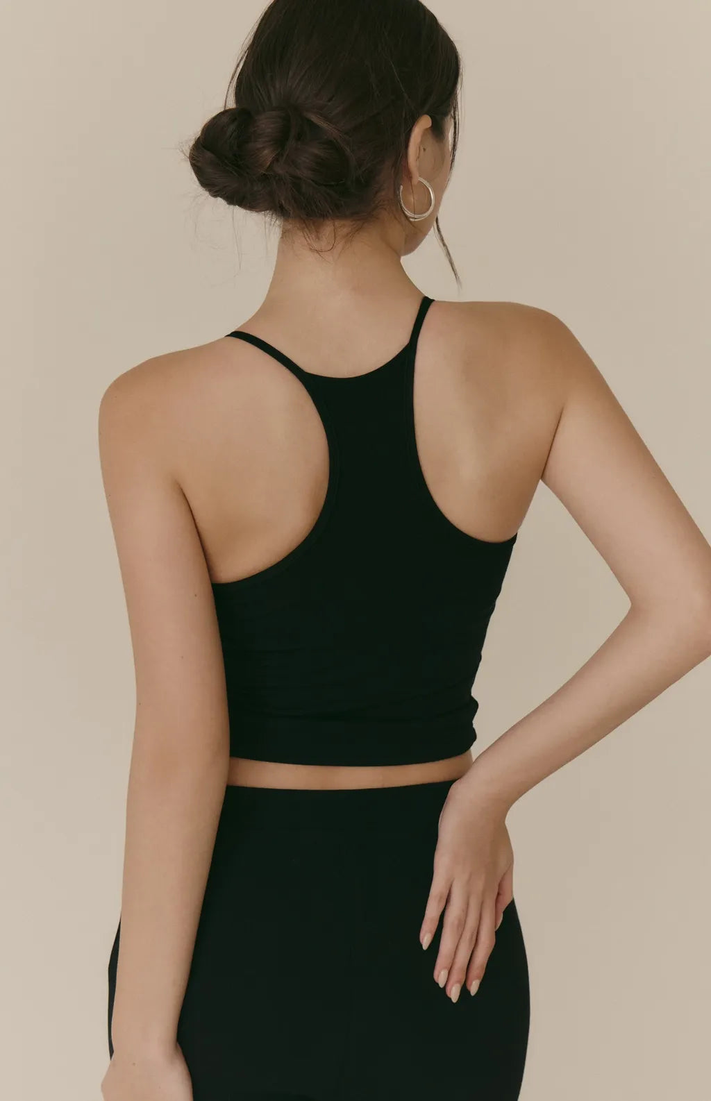 Cozy Wool-Blend U-Neck Racerback Bra Top<br/>羊毛暖絨U領挖背Bra Top